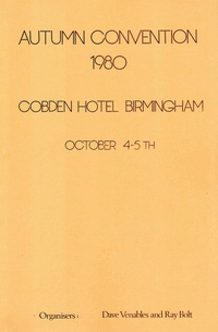 Cover of BOS Convention 1980 Autumn