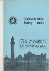 BOS Convention 1989 Spring book cover