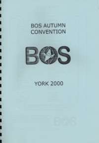 BOS Convention 2000 Autumn book cover