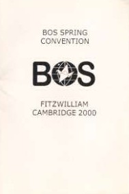 Cover of BOS Convention 2000 Spring