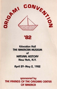 Origami USA Convention 1982 book cover