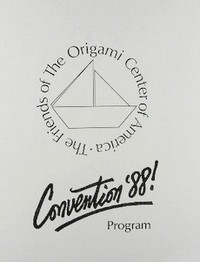 Origami USA Convention 1988 book cover