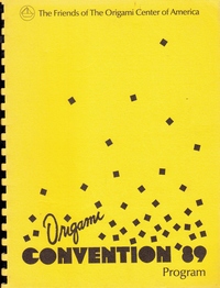 Origami USA Convention 1989 book cover