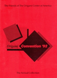 Origami USA Convention 1992 book cover