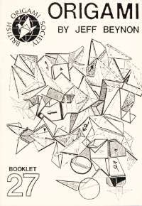 Cover of Origami by Jeff Beynon - BOS booklet 27 by Jeff Beynon