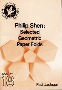 Philip Shen: Selected Geometric Paper Folds - BOS booklet 18 book cover