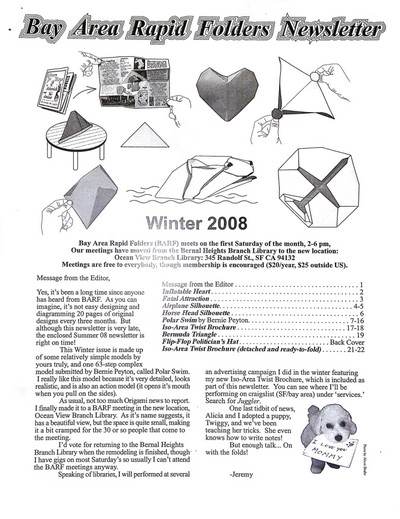 BARF 2008 Winter book cover