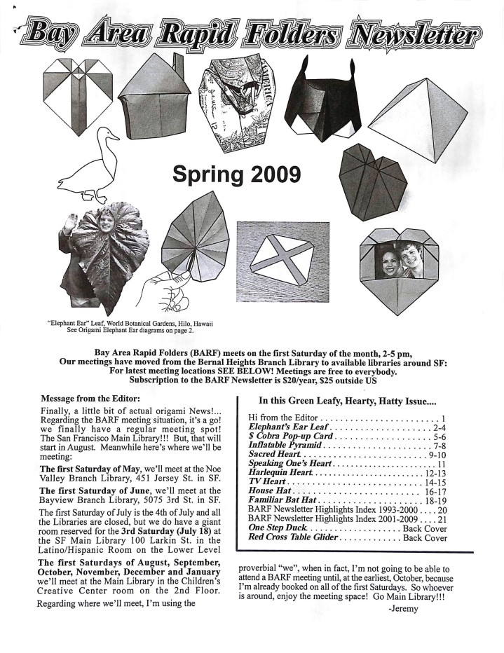 BARF 2009 Spring book cover