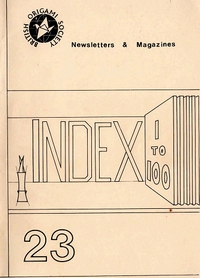 Cover of Index 1 to 100 - BOS booklet 23 by John Cunliffe