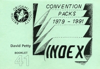 Cover of Convention Packs 1979-1991 Index - BOS Booklet 41 by David Petty