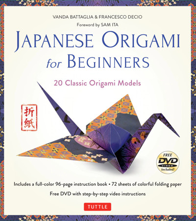 Cover of Japanese Origami for Beginners by Vanda Battaglia and Francesco Decio