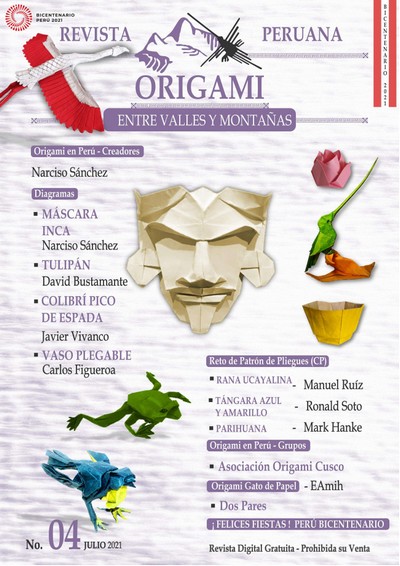 Cover of Revista Peruana Origami 4