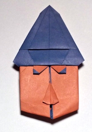 Origami British Policeman (Fuzz) by Stephen Carter on giladorigami.com