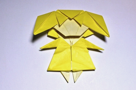 Origami Little girl prototype by Chen Xiao on giladorigami.com
