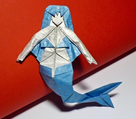 Origami Mermaid by Chen Xiao on giladorigami.com