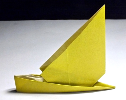 Origami Sailboat by Patricia Crawford on giladorigami.com
