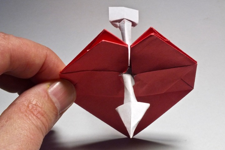Origami Valentine by Patricia Crawford on giladorigami.com