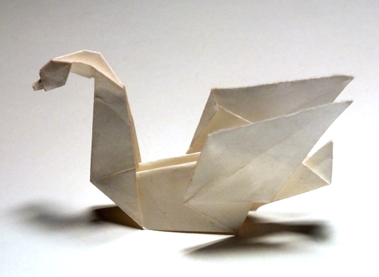 Origami Swan by John French on giladorigami.com