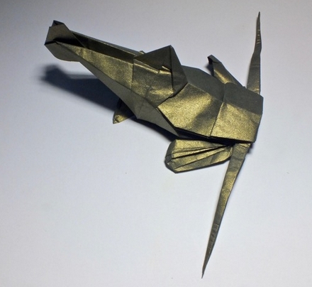 Origami Catfish by Gotani Tetsuya on giladorigami.com