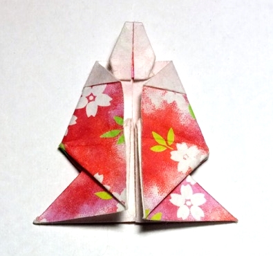 Origami Japanese lady hina doll by Robert Harbin on giladorigami.com