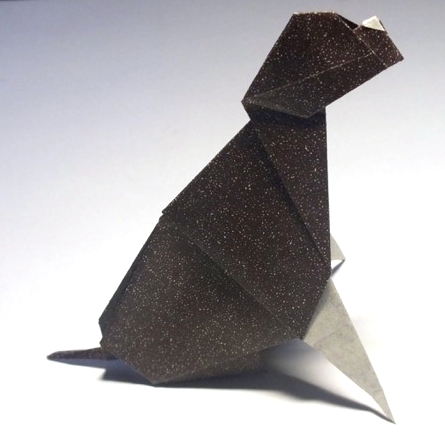 Origami Dog by Malcolm Kerr on giladorigami.com