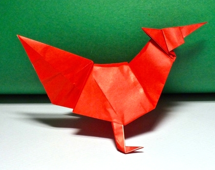 Origami Rooster by Gareth Louis on giladorigami.com