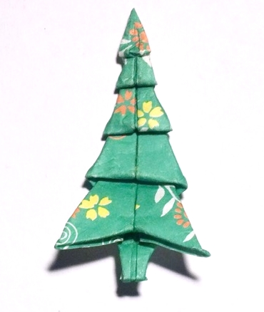 Origami Xmas tree by Ligia Montoya on giladorigami.com