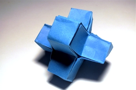 Origami Cubicles by John Montroll on giladorigami.com