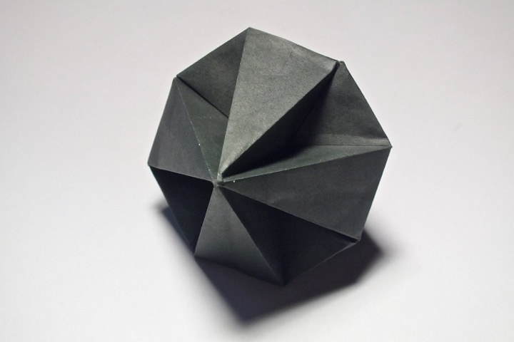 Origami Dimpled octagonal dipyramid by John Montroll on giladorigami.com