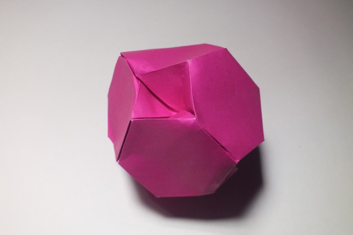 Origami Dimpled truncated octahedron by John Montroll on giladorigami.com