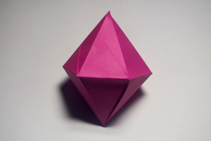 Origami Hexagonal dipyramid 36 degrees by John Montroll on giladorigami.com