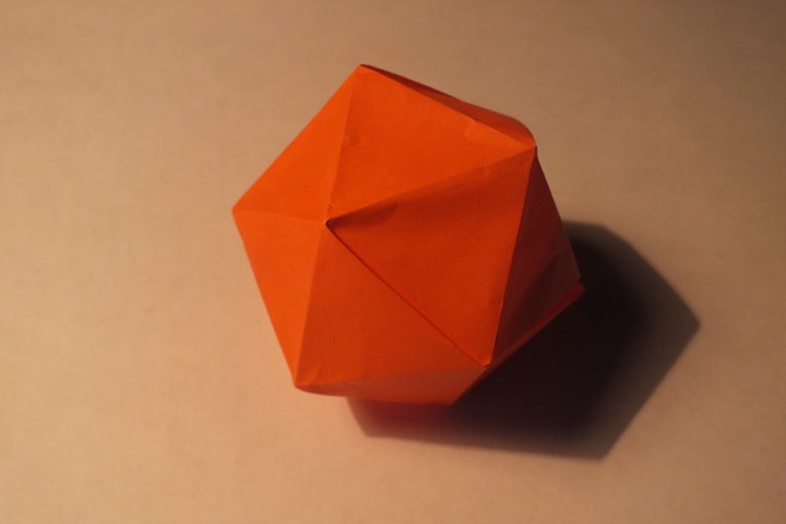 Origami Icosahedron by John Montroll on giladorigami.com