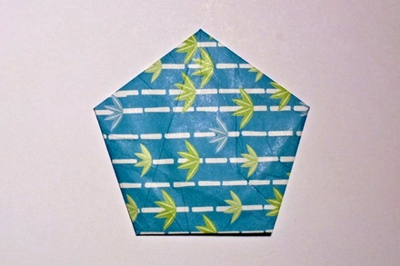 Origami Pentagon by John Montroll on giladorigami.com