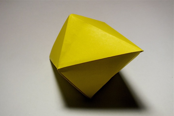 Origami Pentagonal dipyramid by John Montroll on giladorigami.com