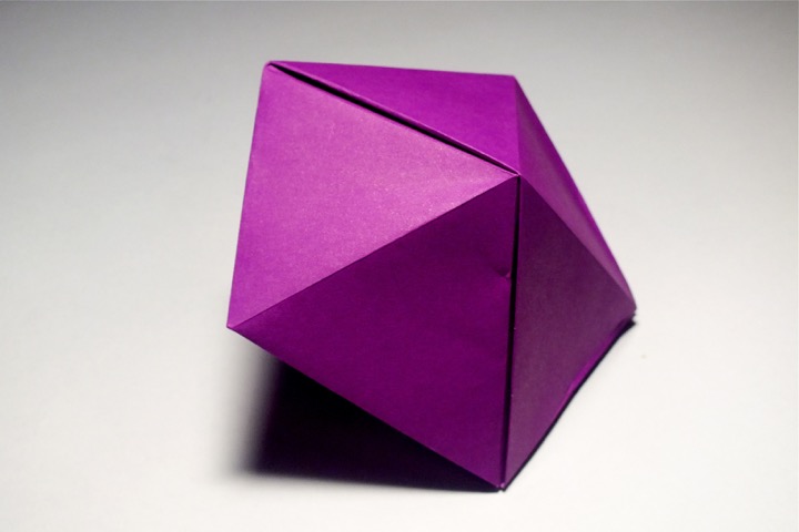 Origami Squat golden pentagonal dipyramid by John Montroll on giladorigami.com
