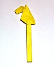 Origami Stick horse by John Montroll on giladorigami.com