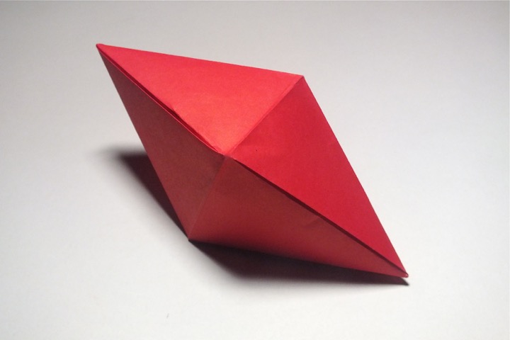 Origami Tall sqaure dipyramid by John Montroll on giladorigami.com