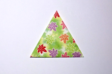 Origami Equilateral triangle by John Montroll on giladorigami.com