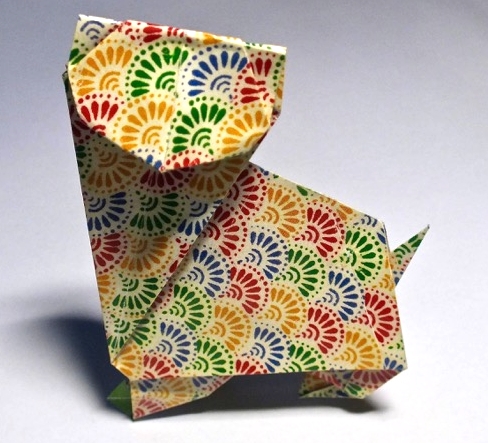 Origami Cat by Toshie Takahama on giladorigami.com
