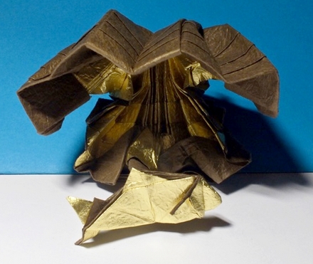 Origami Giant clam and fish by Kim Jin Woo on giladorigami.com