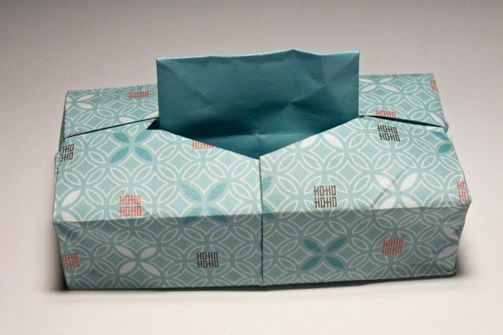 Origami Facial tissue paper box by Yada Naoyuki on giladorigami.com