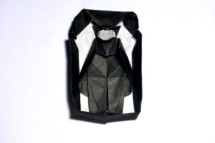 Origami Vampire in a coffin by TJ on giladorigami.com