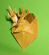 Origami Deer trophy by Madiyar Amerkeshev on giladorigami.com