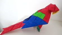 Origami Parrot by Max Hulme on giladorigami.com
