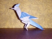 Origami Blue jay by John Montroll on giladorigami.com