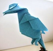 Origami Hornbill by John Montroll on giladorigami.com