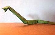 Origami Snake by John Montroll on giladorigami.com