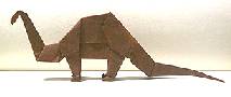 Origami Apatosaurus by John Montroll on giladorigami.com