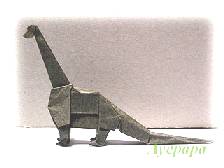 Origami Brachiosaurus by John Montroll on giladorigami.com