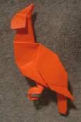 Origami Cardinal by John Montroll on giladorigami.com